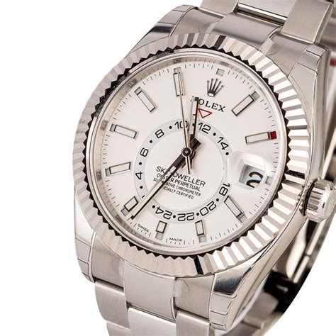 rolex sky dweller white face